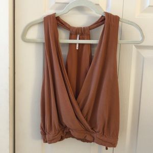 Free People Deep V Crop Top